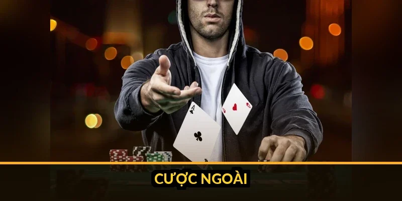 Bàn trải số roulette với vị trí cược trong và cược ngoài được đánh dấu