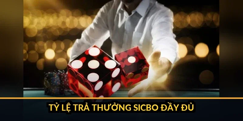 Bảng tỷ lệ trả thưởng các kiểu cược Sicbo B52