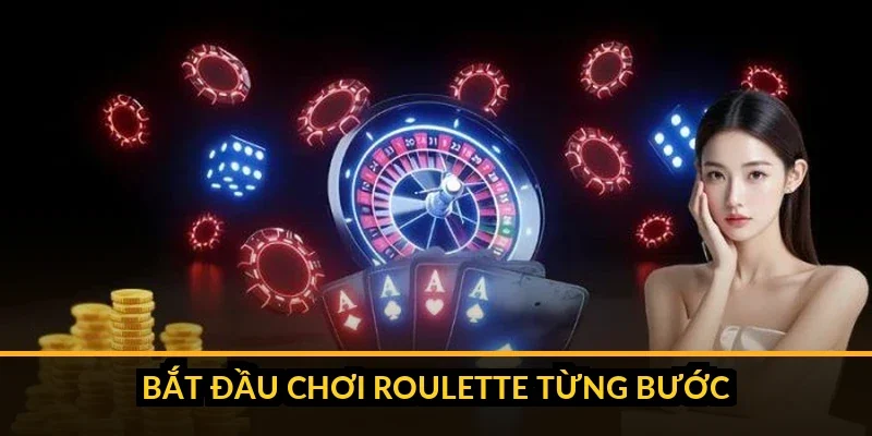 Các bước vào bàn và đặt cược Roulette B52 cho người mới